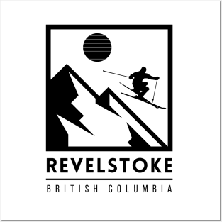 Revelstoke British Columbia Canada ski Posters and Art